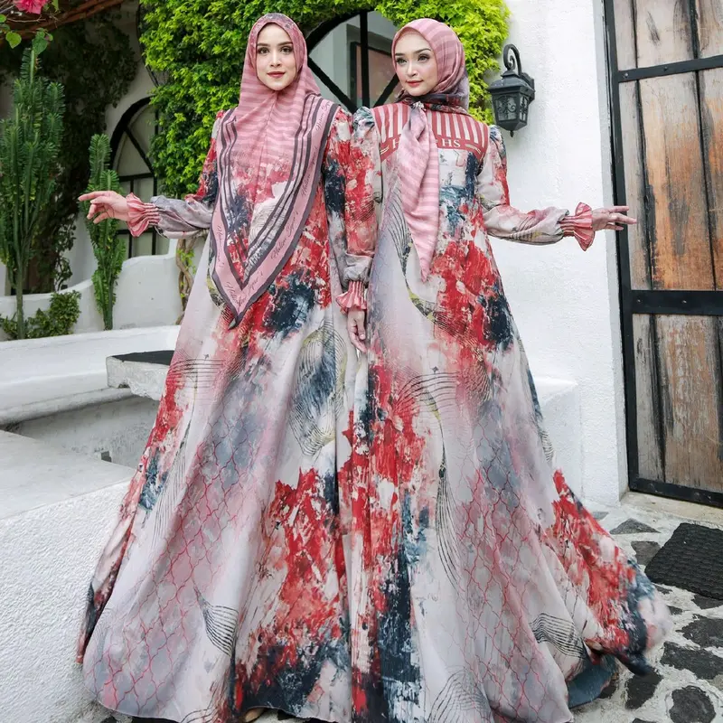 (jual khimar aja)Sarimbit Set Family Gamis  abaya Haliza Adreena 29 Haliza Ayda by Haliza Style Haliza Syar'i Khimar 4