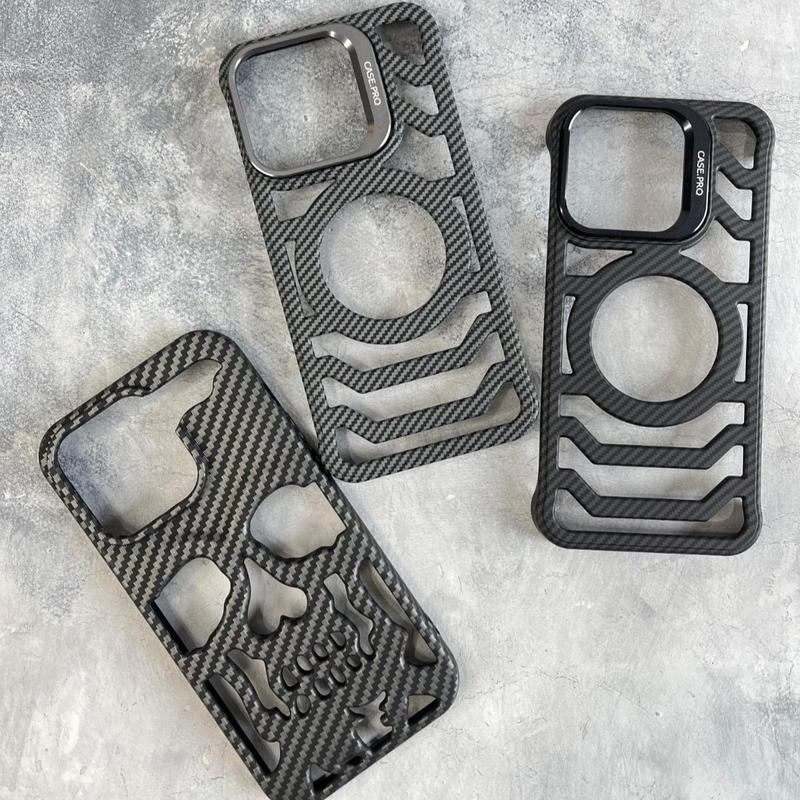 Maze Skeleton Carbon Case for iPhone 11 12 13 14 15 16 Promax Pro Aztech Case Carbon PC Softcase 0