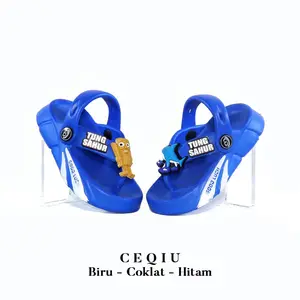 Sandal Jepit Anak Laki-laki Tali Belakang Karakter Anomali Tungtung Sahur Dan Tralalero Tralala Lucu Viral Size 20-25 Fashion