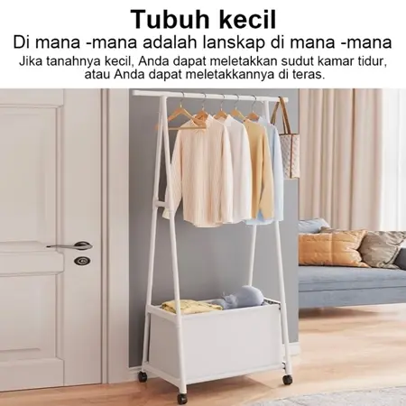 Triangle Coat Rack Bedroom Multi-function Clothes Hanger floor bedroom multi-function clothes hanger Versatile Rack 1