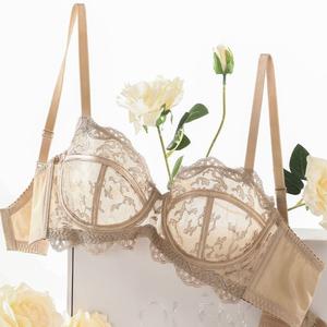 Đồ Lót Cho Phụ Nữ Có Ngực Lớn, Áo Ngực Ren Mới, Phong Cách Mỏng Mùa Hè, Ngực Chun, Có Vòng Thép, Ngăn Ngừa Chảy Xệ, Lưng Đẹp