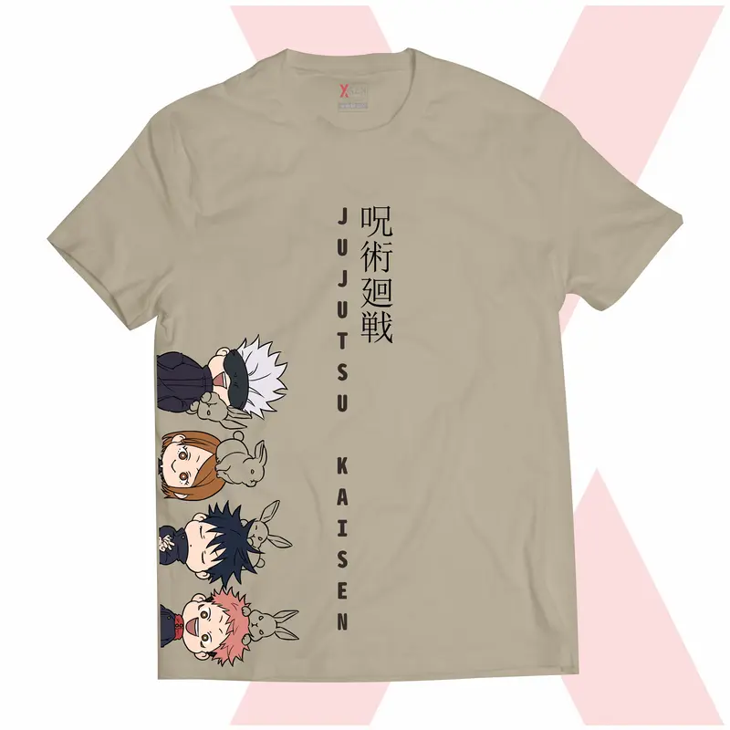 XGAN Baju Jujutsu Kaisen Satoru Gojo JK08X Kaos Anime katun 24s Jepang T-Shirt Anime Manga Premium Combed Karet Lembut Sablon Soft Tebal Distro Pria Nyaman  Kain Oblong Tangan 3