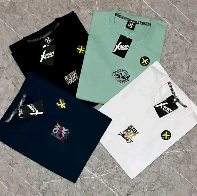 4 Pcs 100 Ribu Kaos distro pria dan wanita | kaos unisex | kaos distro | kaos harian | kaos oblong | kaos kekinian | kaos distro Lengan pendek | kaos distro motif simpel | kaos terlaris M L XL XXL 2