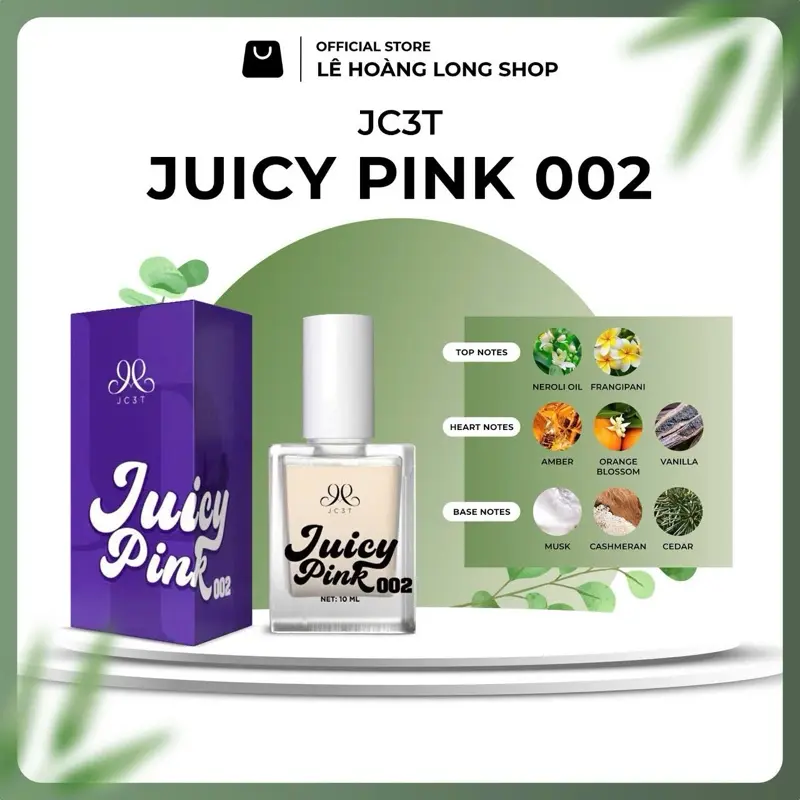 HOA JUICY PINK - 10ML - LƯU HƯƠNG 12 TIẾNG 1