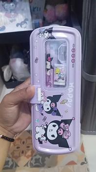 Product Review of Pensil Case Kaleng Rantang 3 Susun Ada ISI / Kotak Pensil Sleting / Tempat Pensil Kaleng White Board Karakter Kuromi Lucu Stationery from p**l a** p**a ** 1