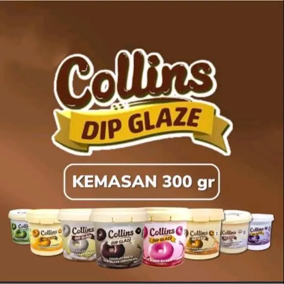 COLLINS GLAZE 300 GRAM / COLLINS 200 GRAM REPACK SEMUA RASA / COLLINS CRUNCHY 350 GRAM Ready SEMUA RASA Banana Coklat 3