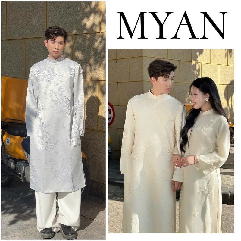 ÁO DÀI NAM - BST TẾT 2026 Áo dài nam THIÊN LÂM chất liệu gấm tafta cao cấp đứng form dày dặn mặc lễ Tết cưới hỏi dạm ngõ hottrend Tết 2026 - Áo Dài Mỹ An