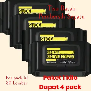 Tisu Basah Pembersih Sepatu isi 80 Lembar Shoe Cleaner