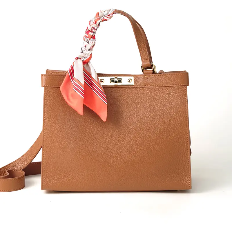 [PD0170] Full grain leather handbag cowhide shoulder bag crossbody tote bag PD0170