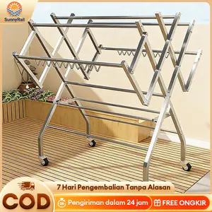 Jemuran Baju Lipat Jemuran Baju Stainless Steel Jemuran Pakaian Minimalis Jemuran Pakaian Stainless Jumbo Jemuran Baju Murah