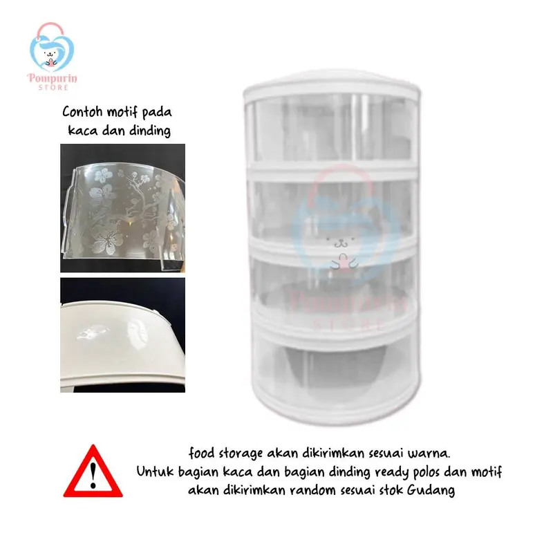 Food Storage 4 Susun  - Tudung Saji Susun 4 Layer 8