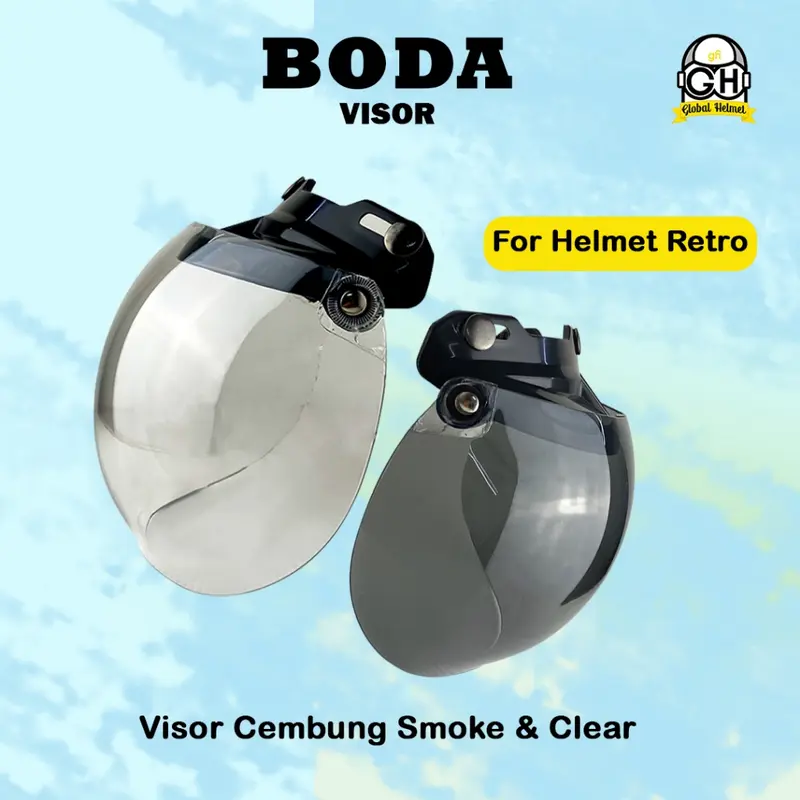 KACA HELM BOGO MURAH FLAT DAN CEMBUNG KACA BOGO MURAH KACA RETRO 0