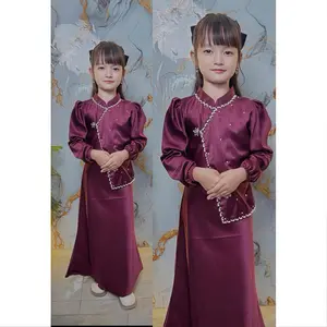 TERBARU, TERMURAH ! GHANIA DRESS DUYUNG ROMPI SEBELAH, BAJU KONDANGAN ANAK 2-12 TAHUN, DRESS VIRAL BODY FIT DRESS ANAK LEBARAN 2026