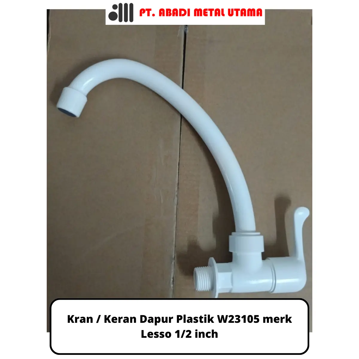 Kran / Keran Dapur Plastik W23105 merk Lesso 1/2 inch