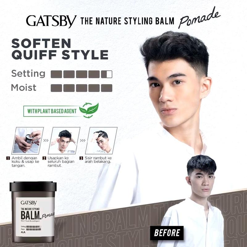 GATSBY THE NATURE STYLING BALM POMADE 70 gr HAIR STYLING 3