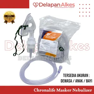Chronalife Masker Nebulizer Dewasa Anak Bayi Sungkup Nebu Aerosol Masker Uap Nebu Mask Nebul