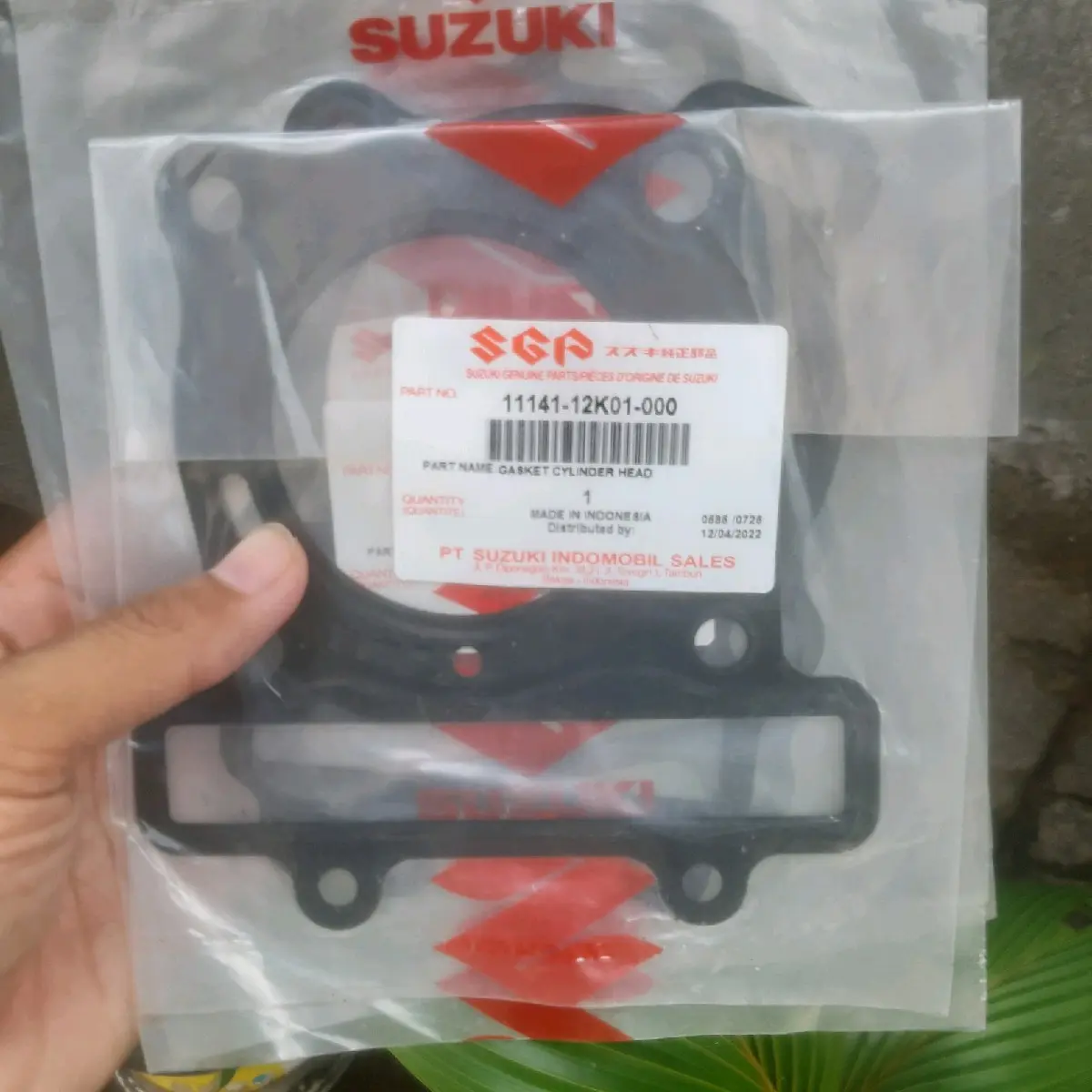 Perpak Gasket Blok Atas 1Cylinder Head Satria Fu Injeksi GSX R/S 150 Bandit 150