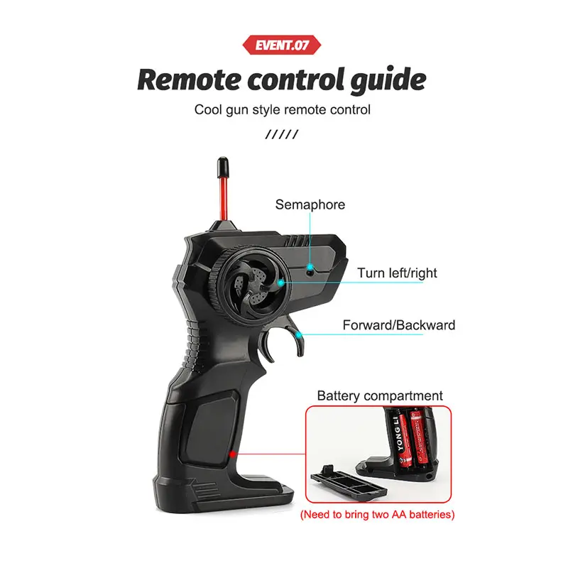 Mobil Remote Control RC Off Road Skala 1:18 6 Roda Hi-Q Remote Control Car dengan Charger Mainan Anak Mobilan Remot 7