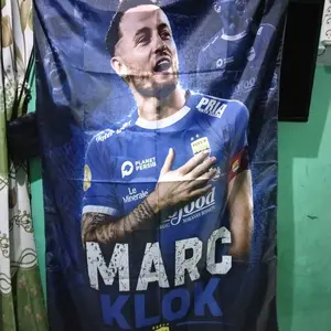 Poster Bendera Pemain Persib Bandung Bahan Kain