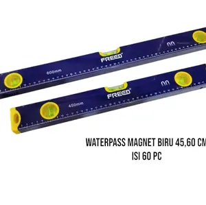 waterpas/alat ukur magnet FREED 45 cm dan 60 cm MODEL TERBARU MAGNET DENGAN SISTEM TANAM