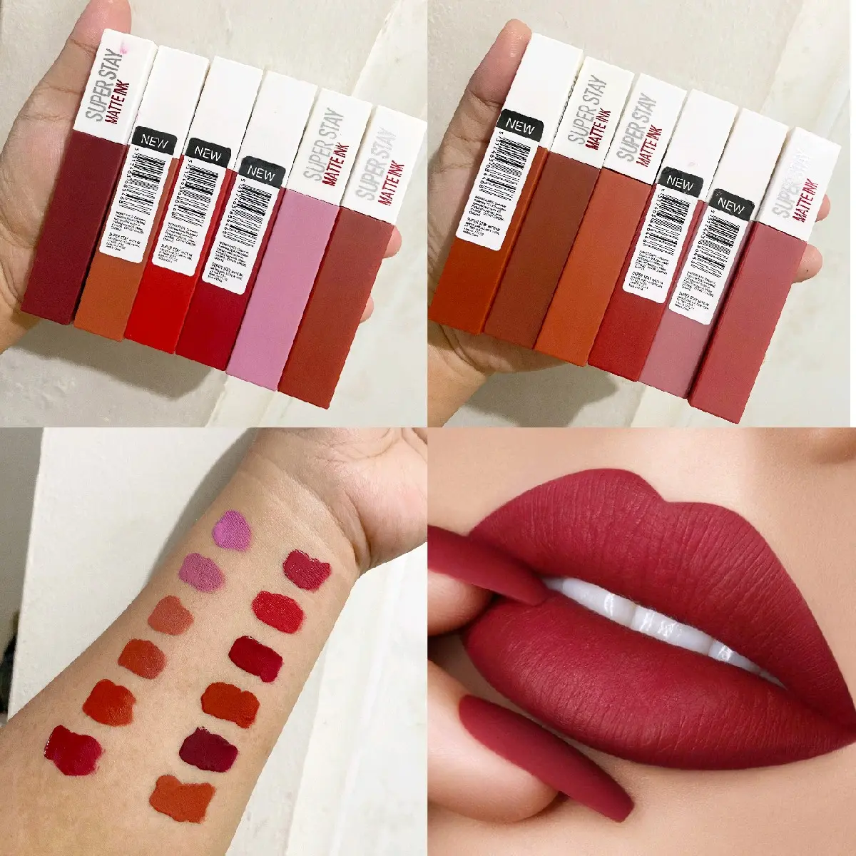 (Harga per 6pcs) May lipcream matte 6088 barcode