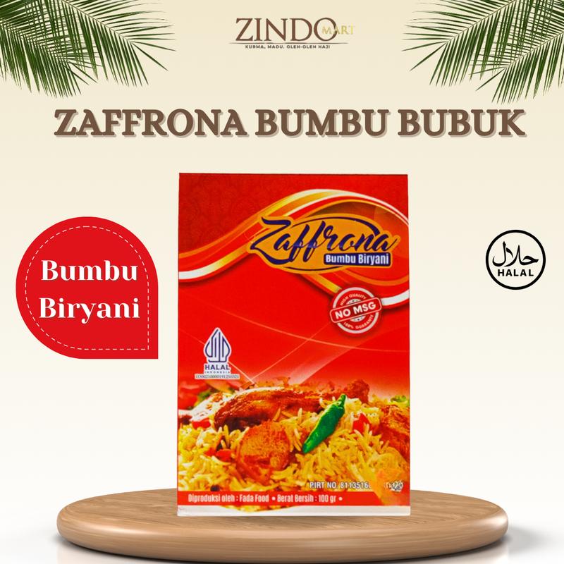 ZAFFRONA BUMBU BUBUK 100GR INSTANS MASAK NASI KEBULI, BIRYANI, MANDI, KABSA PRAKTIS TANPA MSG BERKUALITAS 5