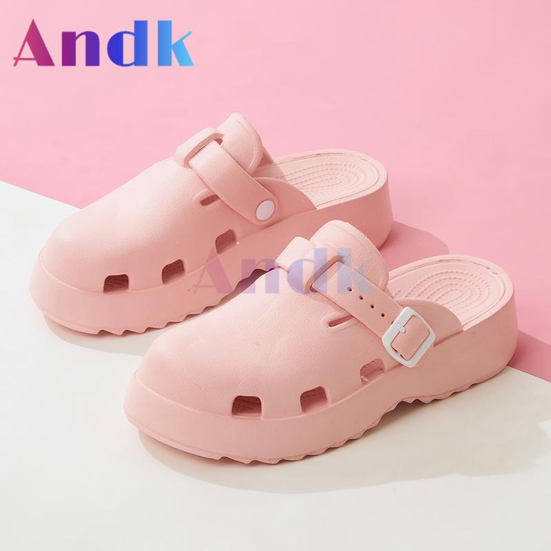 Product Introduction of Andk 2025 Sandal Wanita Wedges Korea Sandal Slop Premium Platform Sandal Wanita Sepatu ibadah Muller Clogs Cewek Sendal 30