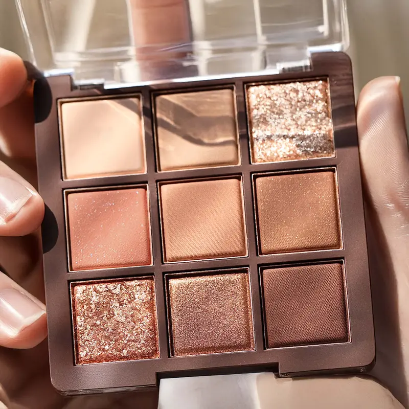 [Skistore] BPOM Eyeshadow Chocolate MGL Palette 9 Color Matte Nude Pigmented Tahan Lama & Glittery 6