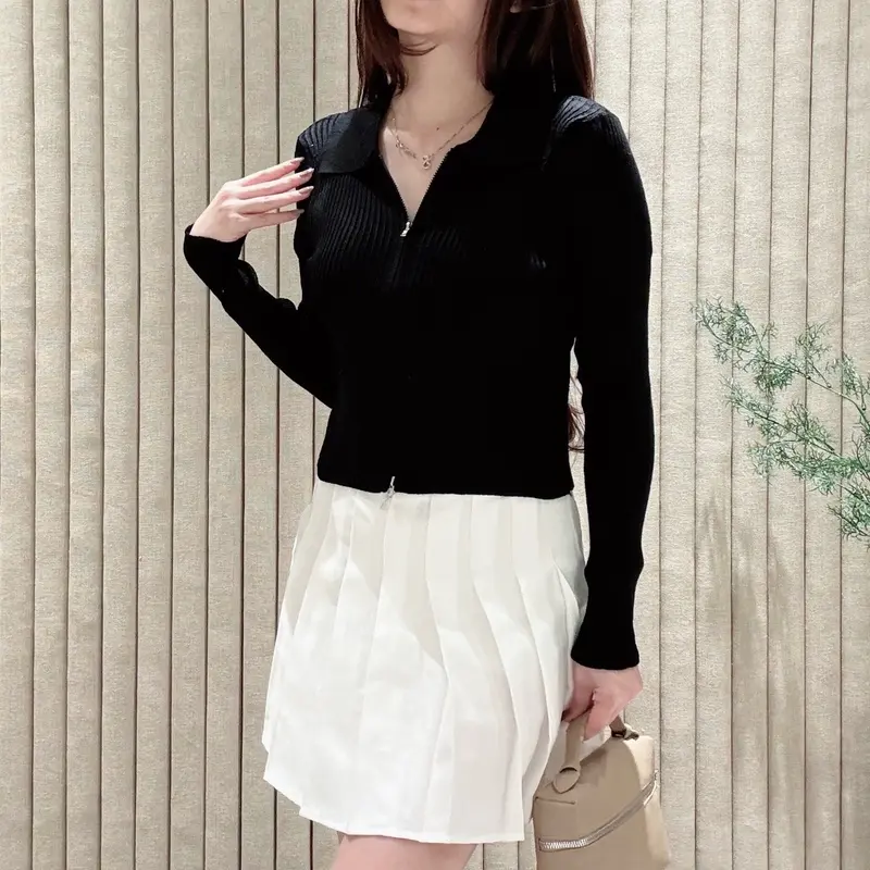 [LUXE.DLABEL] -  F34 TOP [ Atasan Rajut Wanita Atasan Rajut wanita Atasan lengan panjang rajut Kaos wanita Vest wanita Atasan Wanita Atasan Halter tank wanita top Croptop 7