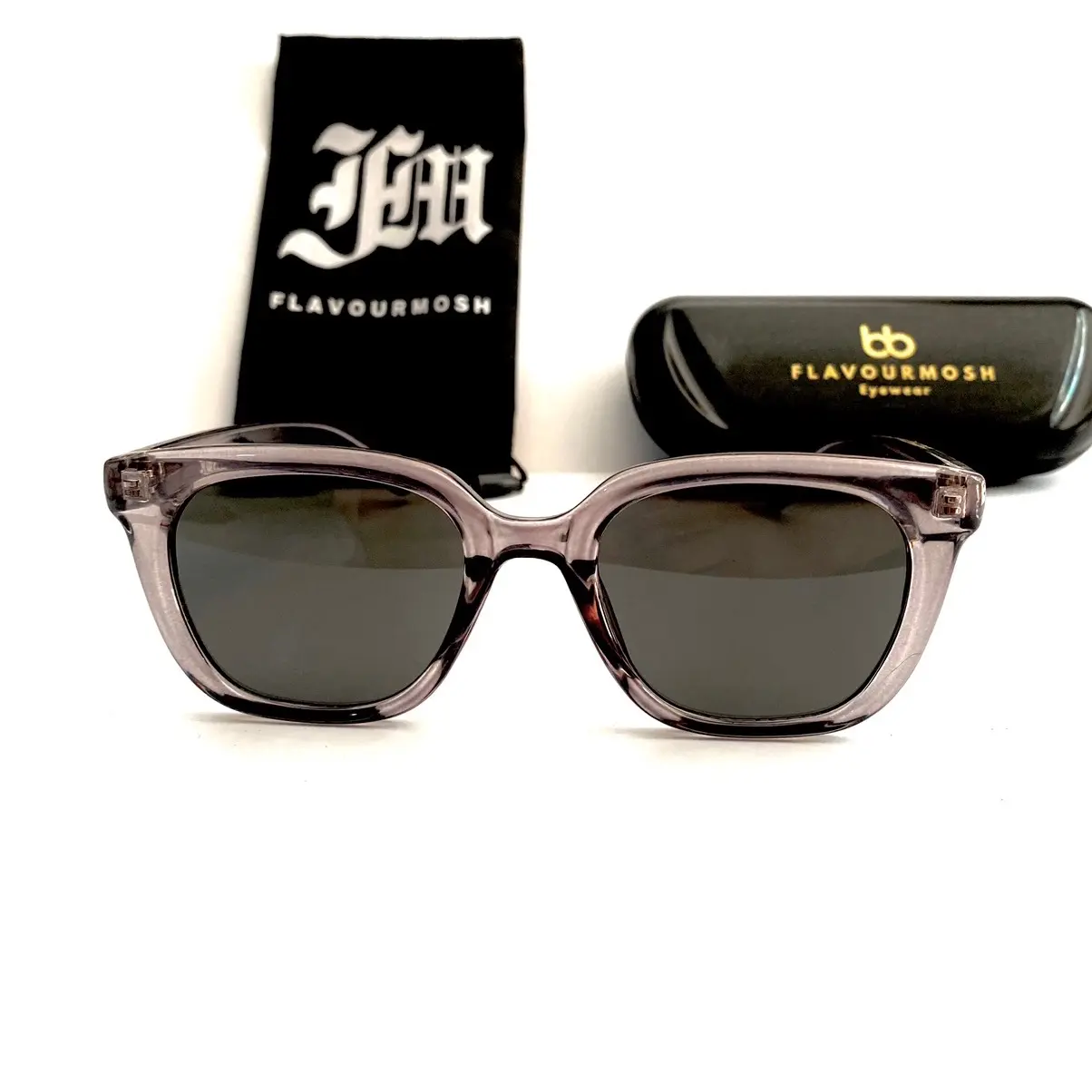 ( FREE BOX DAN LAP ) Kacamata Hitam Grey UV400 Fashion Wanita/  Pria Sunglasses Korean Eyewear 2145 Retro Vintage Engsel Besi