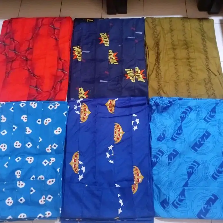 Sarung bantal sambung warna/motif random katun disperse hemat 21rban dapat 8pcs 1