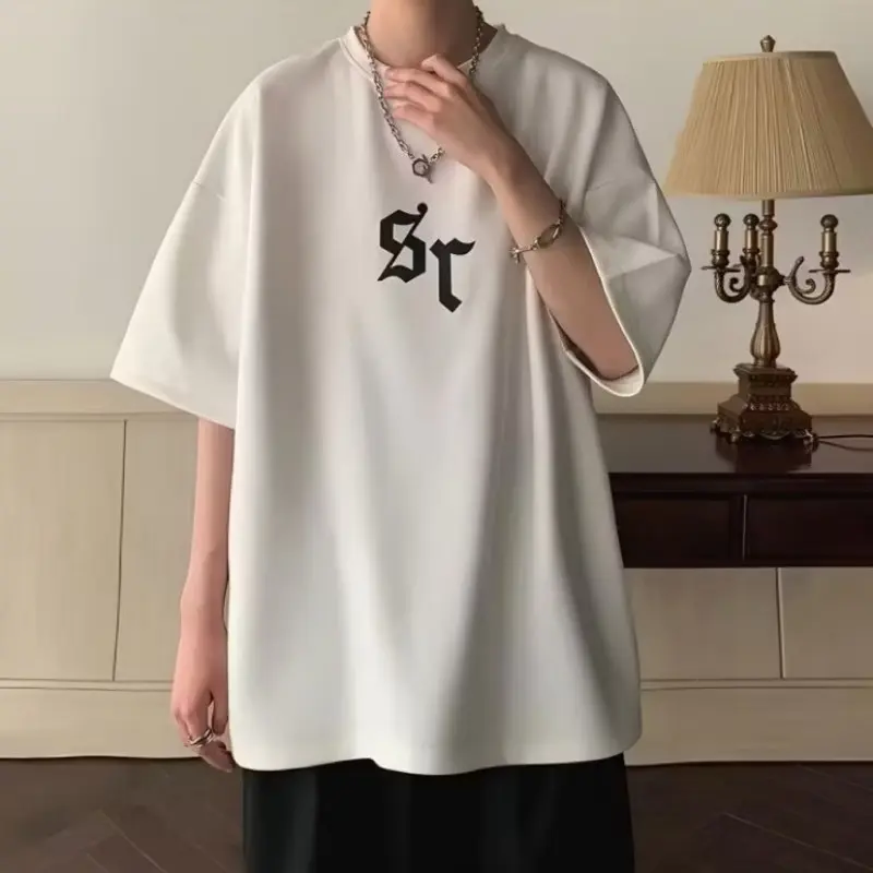 T Shirt Big Size ( M - 6XL ) Kaos Jumbo SIMPEL SR SIMPLE GOTHIC Oversize Unisex M L XL XXL 3XL 4XL 5XL 6L Atasan Cotton Combed Korean Ulzzang Street Wear Kaos Lengan Pendek Pria Wanita Jumbo Hypebeast Y2k Hip hop Denim Hitam Putih Beige Navy 5