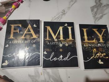 Product Review of FAMILY FRAME affordable HOME WALL DECOR FRAME 3pcs|set (Posters) Decoration from ** M**s T**k 0
