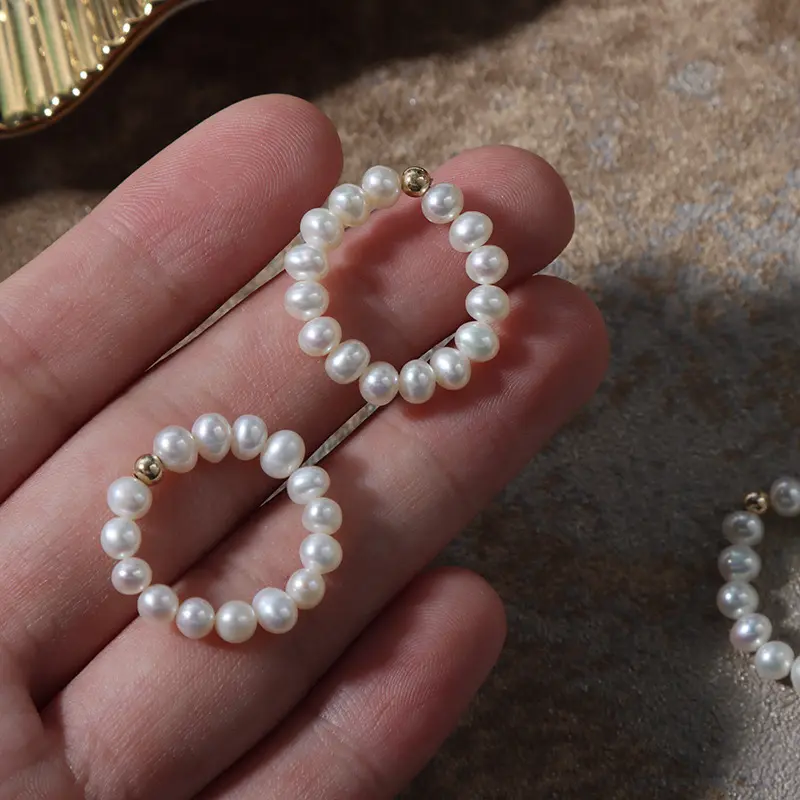 AuraNova Freshwater Pearl Ring 3-4mm