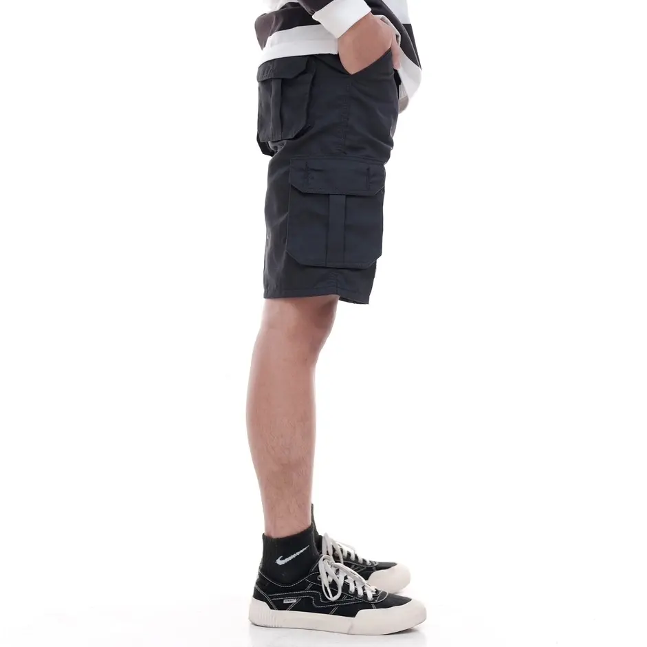 HaeRDe - Celana Cargo Pendek Short Distro Pria Dewasa Bahan Katun Outdoor Survival Size 27-38 Surfing Santai Warna Hitam Abu Cream Mocca Army