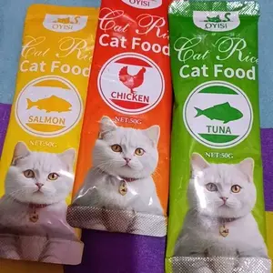 60PCS/30PCS Snack Kucing Cat Strip OYISI 15gr/Makanan SnackKucing Adult Kitten Cat Food Strips/Cat Treats