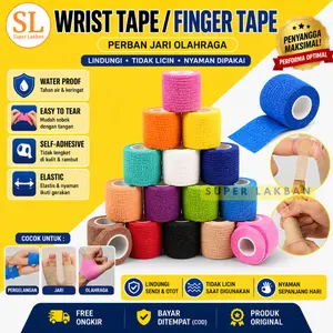 Lakban Kineseo Wrist Tape Perban Jari Finger Tape Super Lentur Cegah Cidera Saat Olahraga Tangan