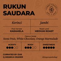 Gambar Jambi Rukun Saudara Coffee 105GR  - Single Origin Arabica Coffee - Biji Kopi / Bean dari First Crack Coffee Kota Administrasi Jakarta Utara 2 Tokopedia