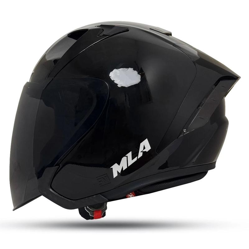 Helm Half Face MLA ZENIT Pink Fastel visor smoke / hitam Helm Premium Untuk Pria Dan Wanita Dewasa SNI COD. Motorcycle 3
