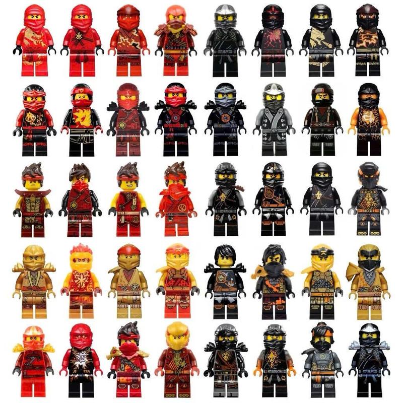 Combo 40 Mô Hình Mini Lắp Ghép Nhân Vật Khác Nhau Tặng Kèm 2 Bảng Xếp Hình Đồ Chơi Toy Chất Liệu Nhựa ABS Cao Cấp Kích Thước 6cm