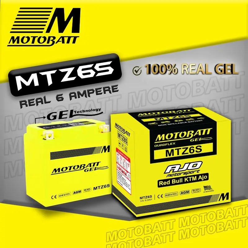 Aki Motor Vario 125 / 150, PCX 150 / 160, CBR 150, CB 150R, GTR 150, Sonic 150, Adv 150 Motobatt MTZ6S Aki Kering Gel Original