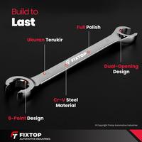 Gambar Fixtop Kunci Pas Nepel 8-19mm Flare Nut Wrench 8mm 10mm 12mm 14mm 15mm 17mm 19mm - 12 x 14 mm dari Fixtop Automotive Industries Kota Administrasi Jakarta Utara 5 Tokopedia