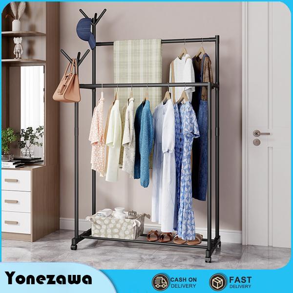 Kệ Treo Quần Áo 1 Gian 1 Tầng Kim Loại Giá Treo Quần Áo 1 Tầng Có 1 Giàn Treo Tiện Lợi, Giá Treo Quần Áo Nhỏ Gọn Tiện Ích Phù Hợp Căn Hộ Nhỏ Quần Áo Đa Năng Di Động Để Giày Dép Treo Túi/ Mũ