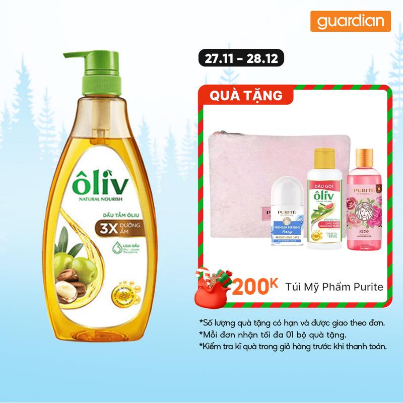   Gift Quấn Kèm Ngẫu Nhiên  Dầu Tắm Dưỡng Ẩm 3X Oliv 650Ml Tặng Dầu Gội Ôliv 250Ml | Guardian Việt Nam 