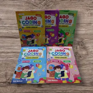 BUKU ANAK JAGO CODING FULL COLOUR UNTUK ANAK ANAK LEVEL 1-5