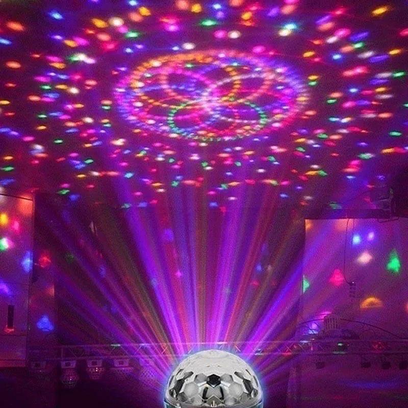 Đèn Led nhiều màu xoay 360 độ có kèm đui cắm, thích hợp cắm ngày tết,tiệc tùng.