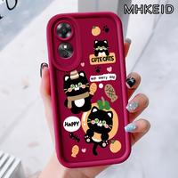 Gambar MHKEID Casing Hp untuk OPPO A17 A17K Case Pola Kucing kartun Kasing Anti-Sidik Jari Silikon Kasus Lembut Casing - Gaya1, OPPO A17 dari MHKEID MALL Kab. Tangerang 1 Tokopedia