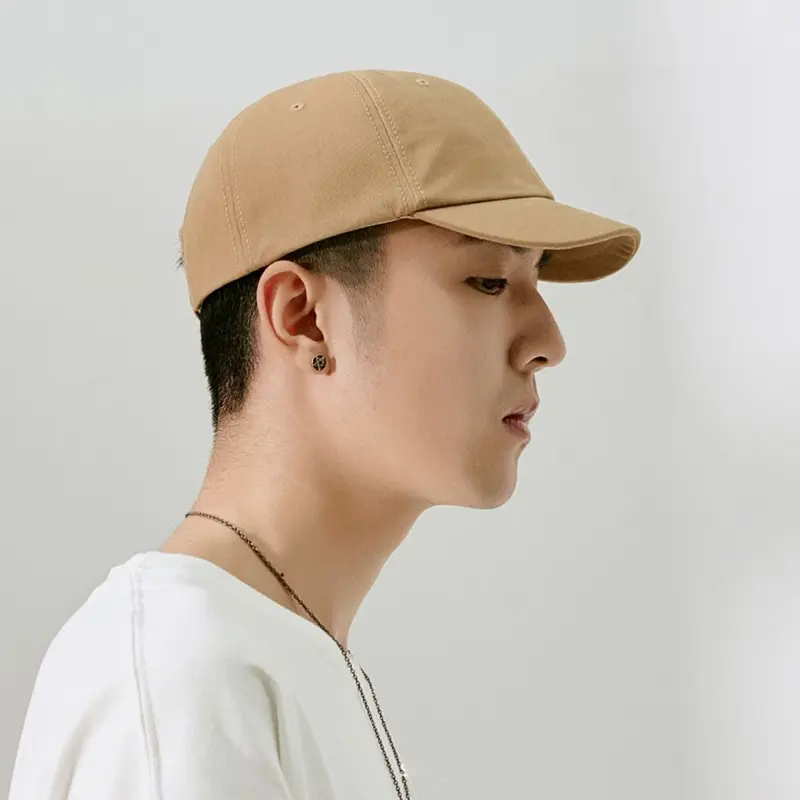 Mũ Phong Cách Hàn Quốc Có Thể Điều Chỉnh Cho Nam Và Nữ, Mũ Che Nắng Cotton, Snapback Unisex, Mũ Bóng Chày Vành Ngắn, Mũ Bóng Chày Màu Trơn Cap 0