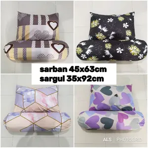 SARUNG BANTAL DAN GULING  1 SET SARBAN 45x63cm GULING 35x92cm