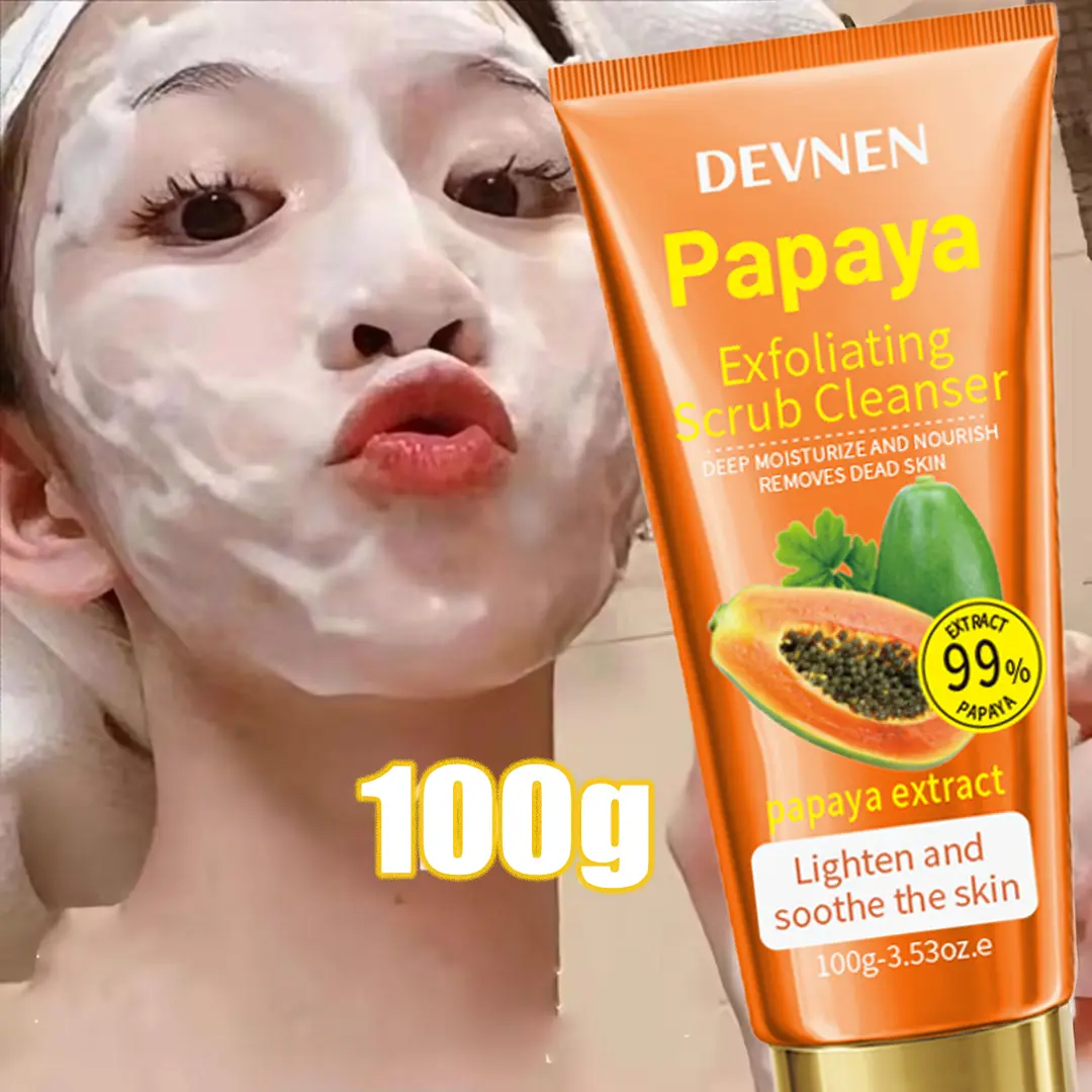 【COD】Sabun papaya facial foam brightening wajah pemutih 100ml Whitening Facial cleanser Sabun Cuci Muka Kering Memutihkan Membersihkan Niacinamide Wanita Cleansing Berminyak Mencerahkan Perawatan Kotoran wash soothing